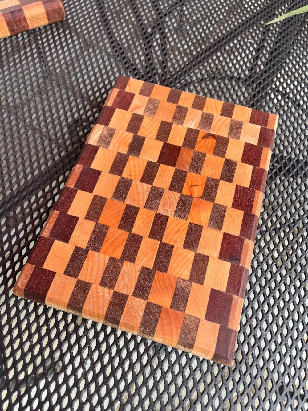 Hand Made End Grain Cutting Boards- made from 100% Reclaimed Hardwood